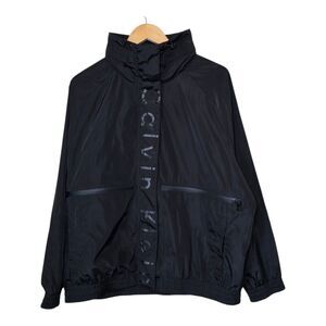 Calvin Klein Women’s Water Resistant Windbreaker Track Jacket Black Size Large